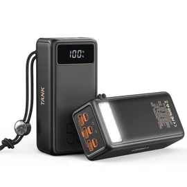 Veger Tank Boost (5001C) PD 130W Power Bank 56000 mAh Fekete