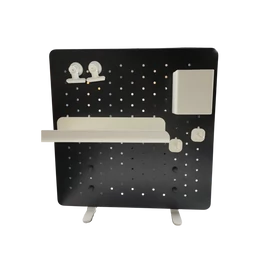 Techsend Pegboard Set Lyukacsos tábla íróasztal rendszerező (2 db, 37x37 cm, csíptethető)