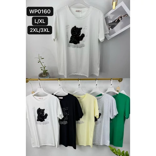 EMT Póló pamut női póló mintás – 2XL/3XL