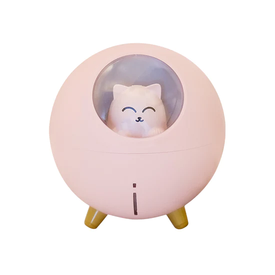 KompactHome TX5 Csillagcica Párásító Pink, LED Megvilágítás, 5-10 óra párásítás