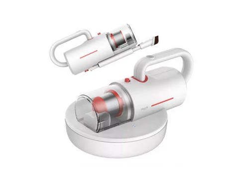 Akkumulátoros porszívó felcsatolható rezgő és UV fényes poratka eltávolító fejjel Deerma CM1300